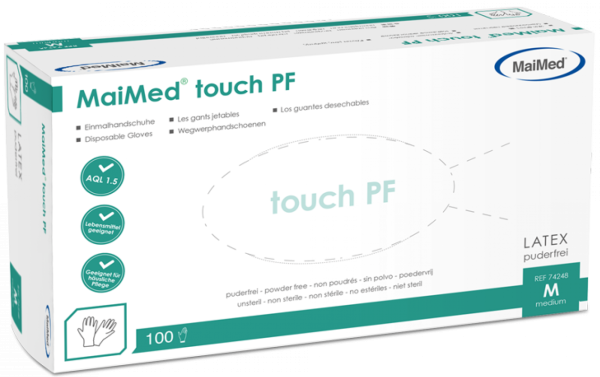 Latexhandschuhe Touch PF, 100 Stück